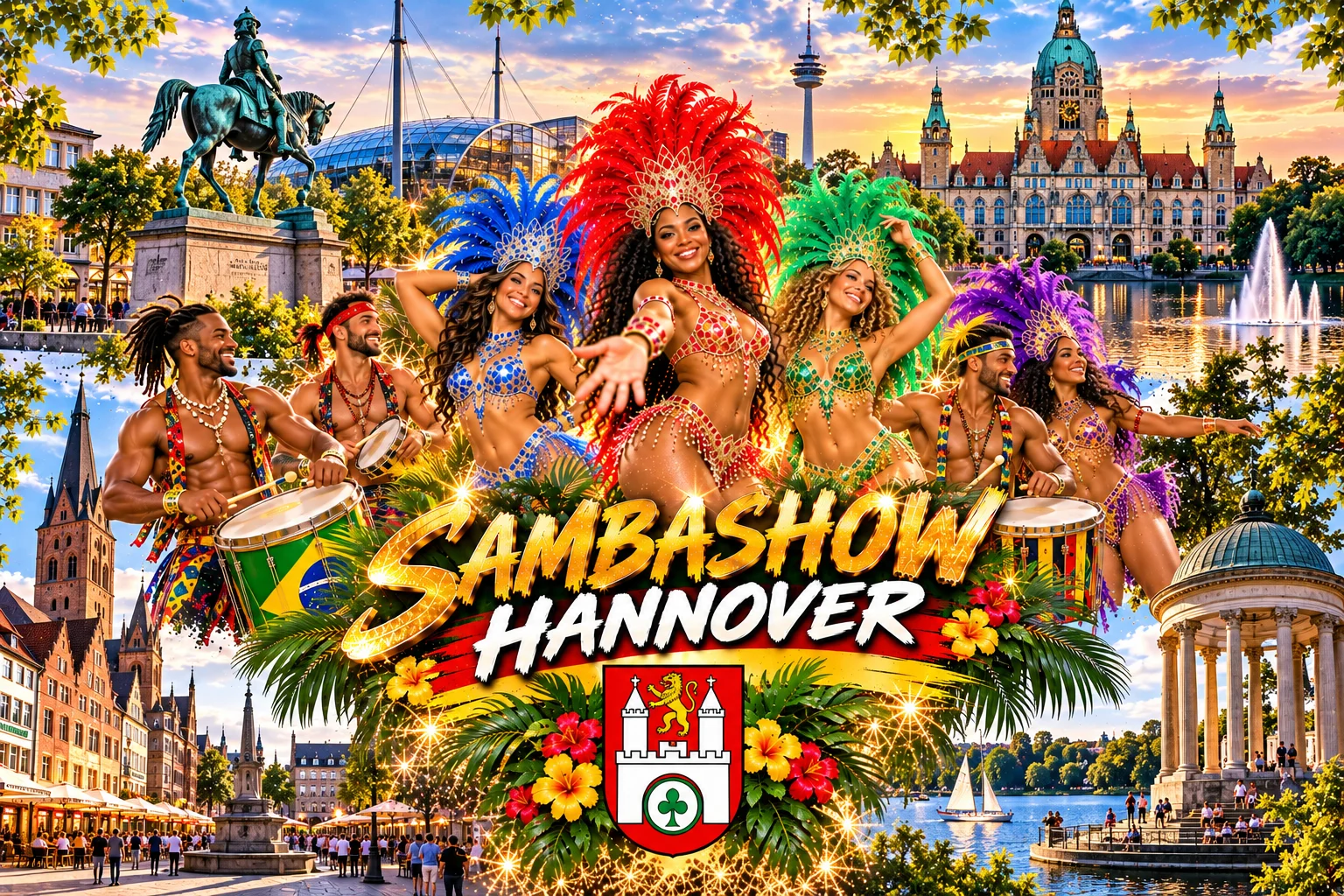 Sambashow Hannover – Brasil Show Köln mit Sambatänzerinnen, brasilianischen Trommlern und Capoeira