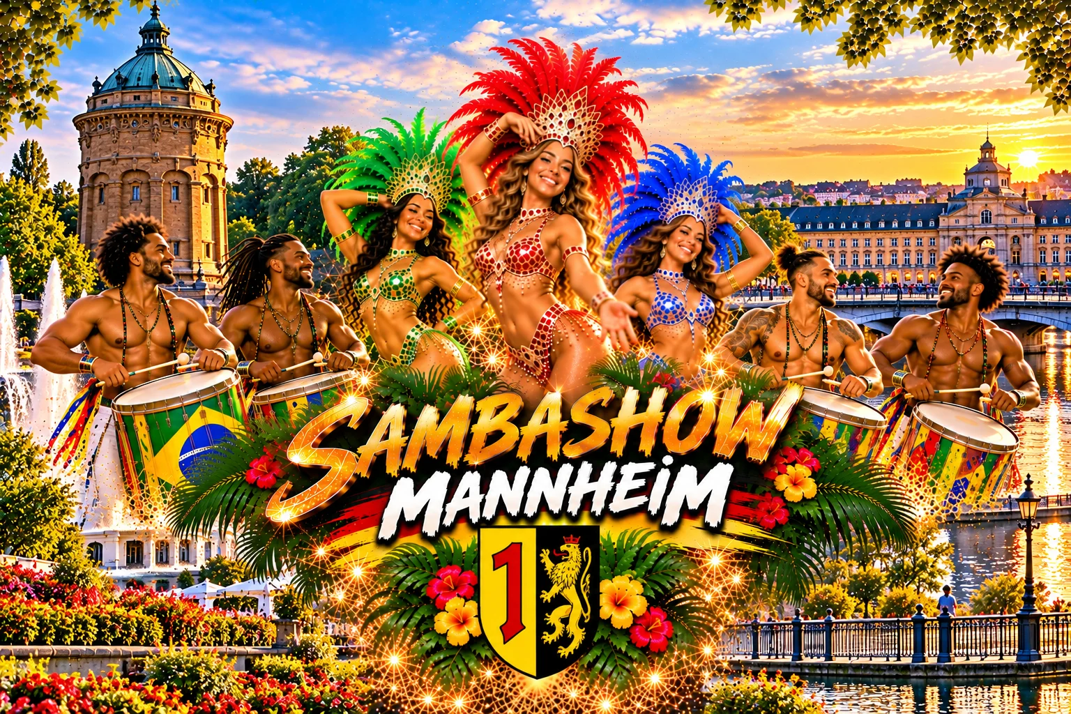 Sambashow Mannheim – Brasil Show Köln mit brasilianischen Sambatänzerinnen, Trommlern und Capoeira