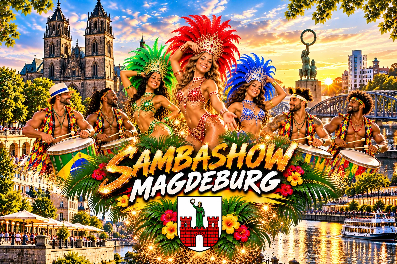 Sambashow Magdeburg – Brasil Show Köln mit Sambatänzerinnen, brasilianischen Trommlern und Capoeira