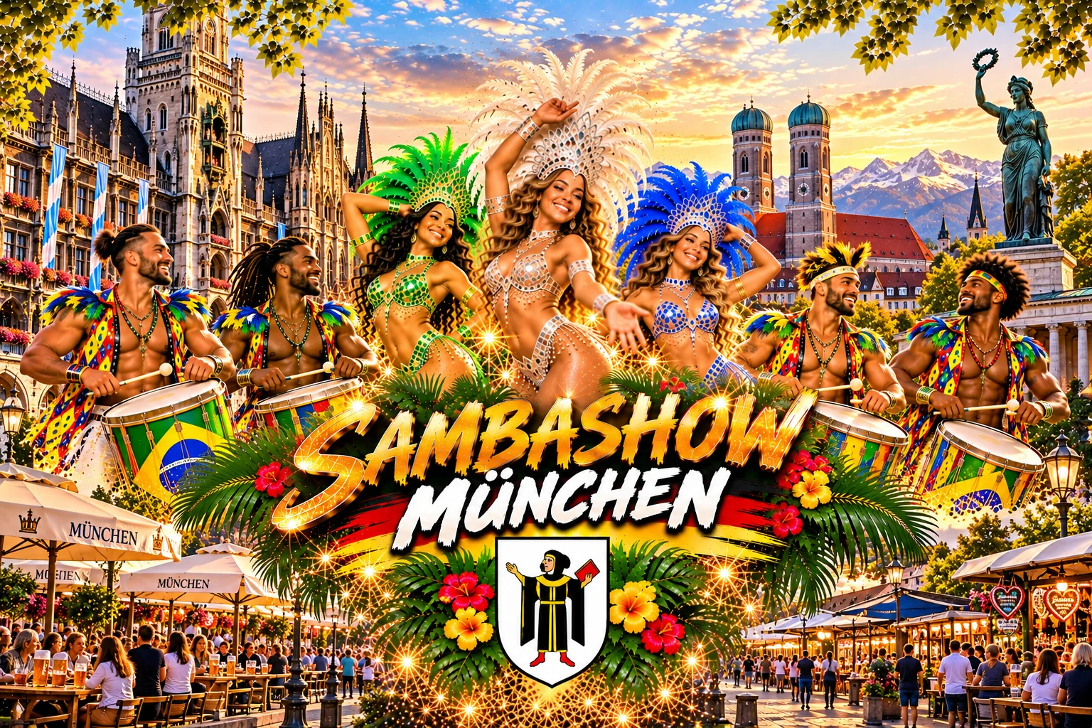 Sambashow München – Brasil Show Köln mit brasilianischen Sambatänzerinnen, Trommlern und Capoeira