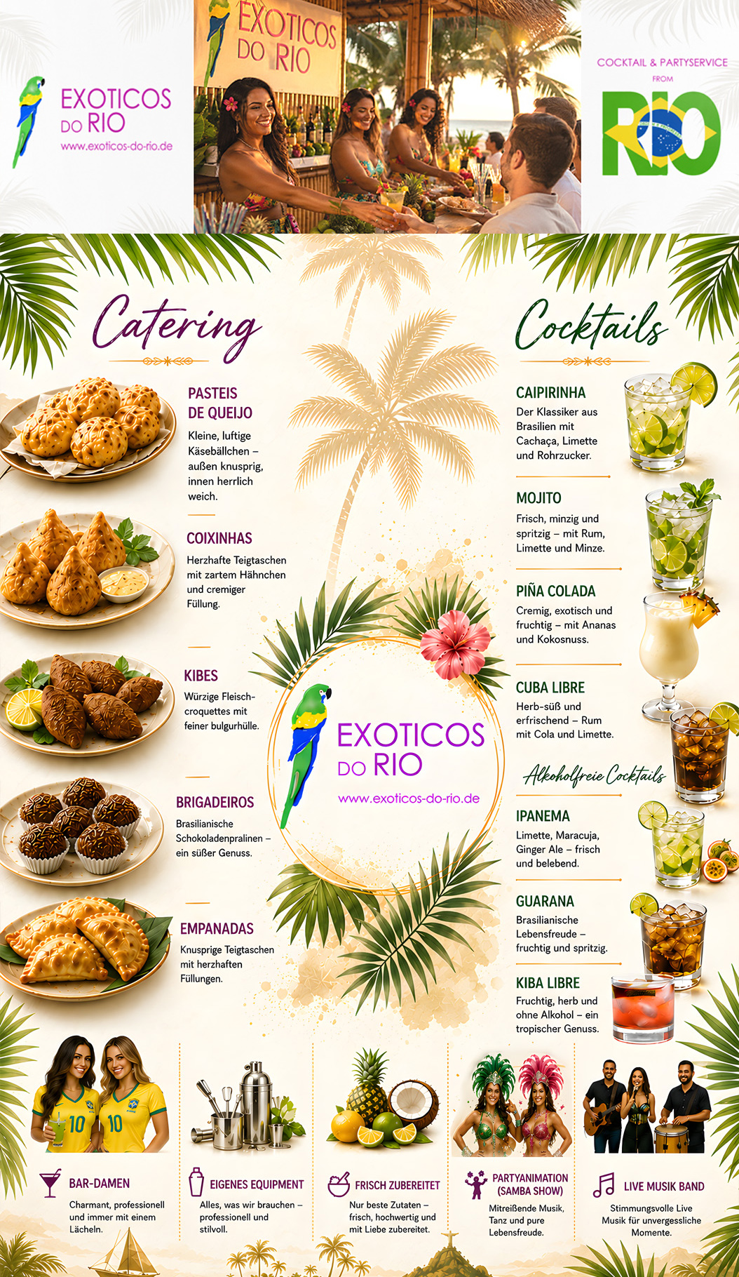 Exoticos Do Rio – Brasilianischer Cocktailservice und Catering