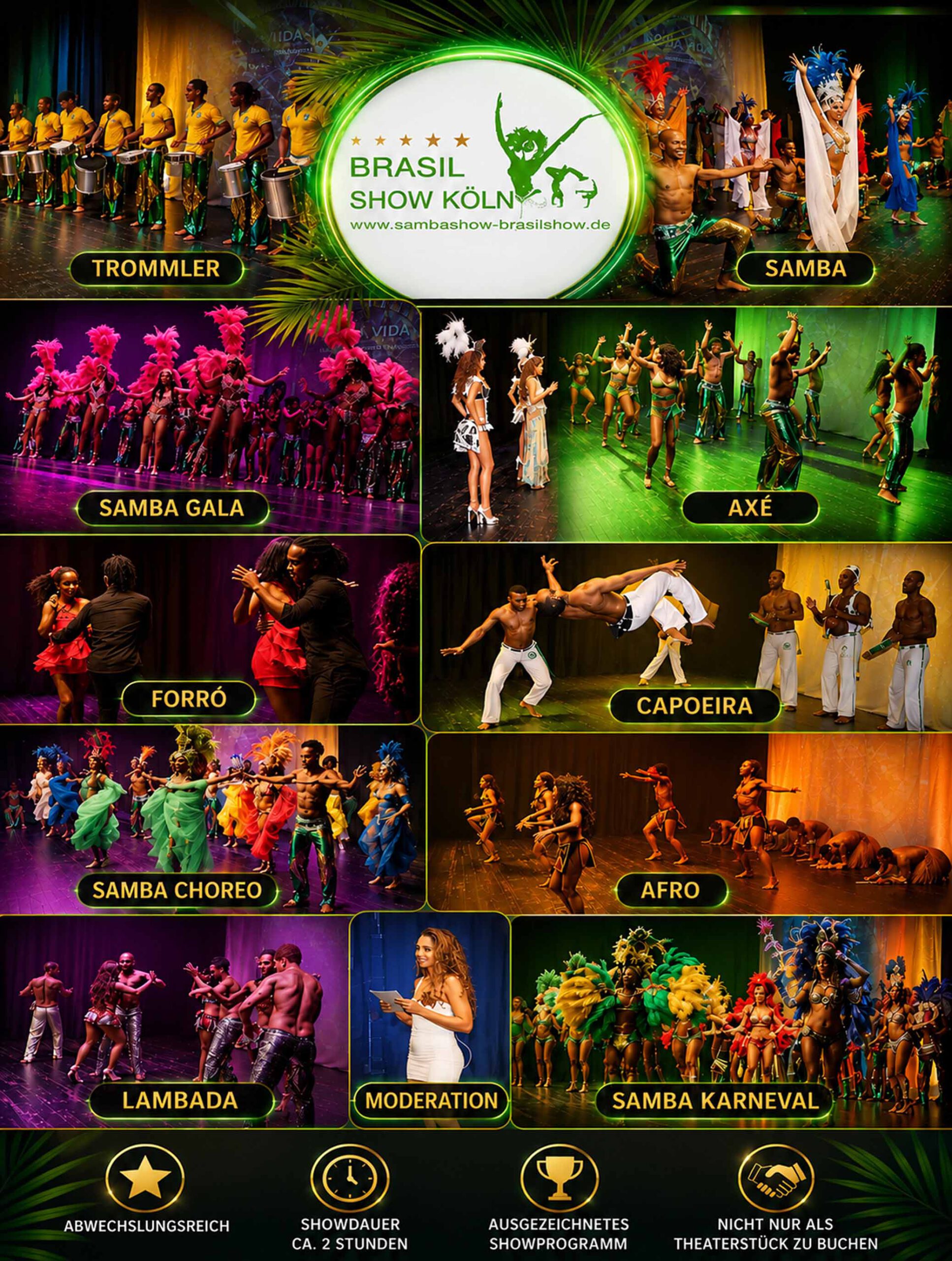 Roda Vida – Eine Reise durch Brasilien, brasilianische Theaterproduktion von Brasil Show Köln