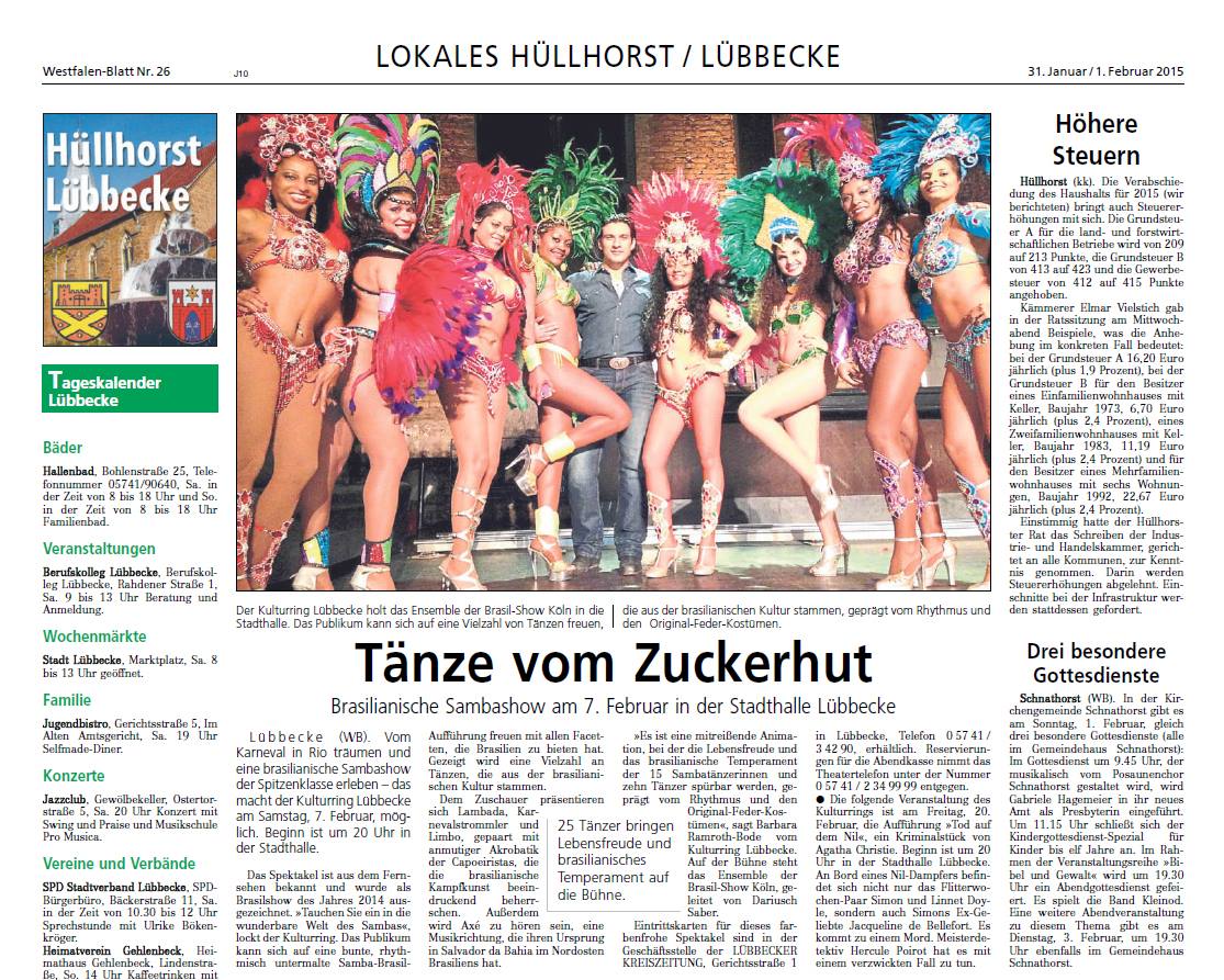 Pressebericht zum Theaterstück Roda Vida – Eine Reise durch Brasilien